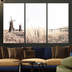 Farm Prints, Set of 6 Farmhouse Wall Art Canvas, Country House Decor