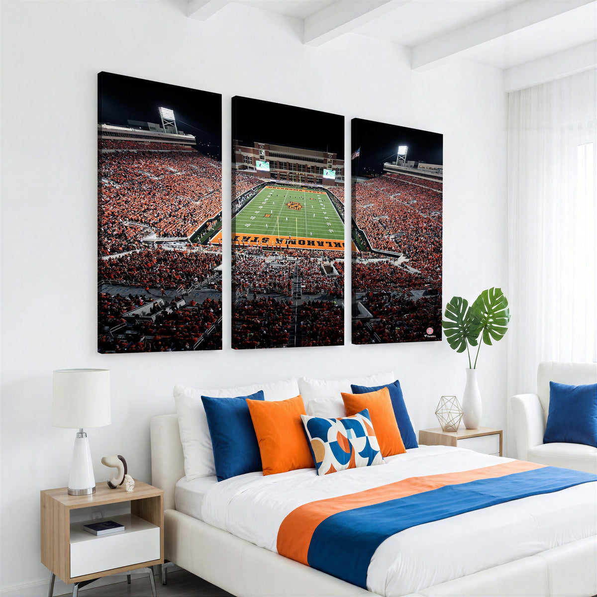 Boone Pickens Stadium Wall Art Oklahoma State Cowboys Print