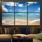 Sea View From the Beach Canvas Print