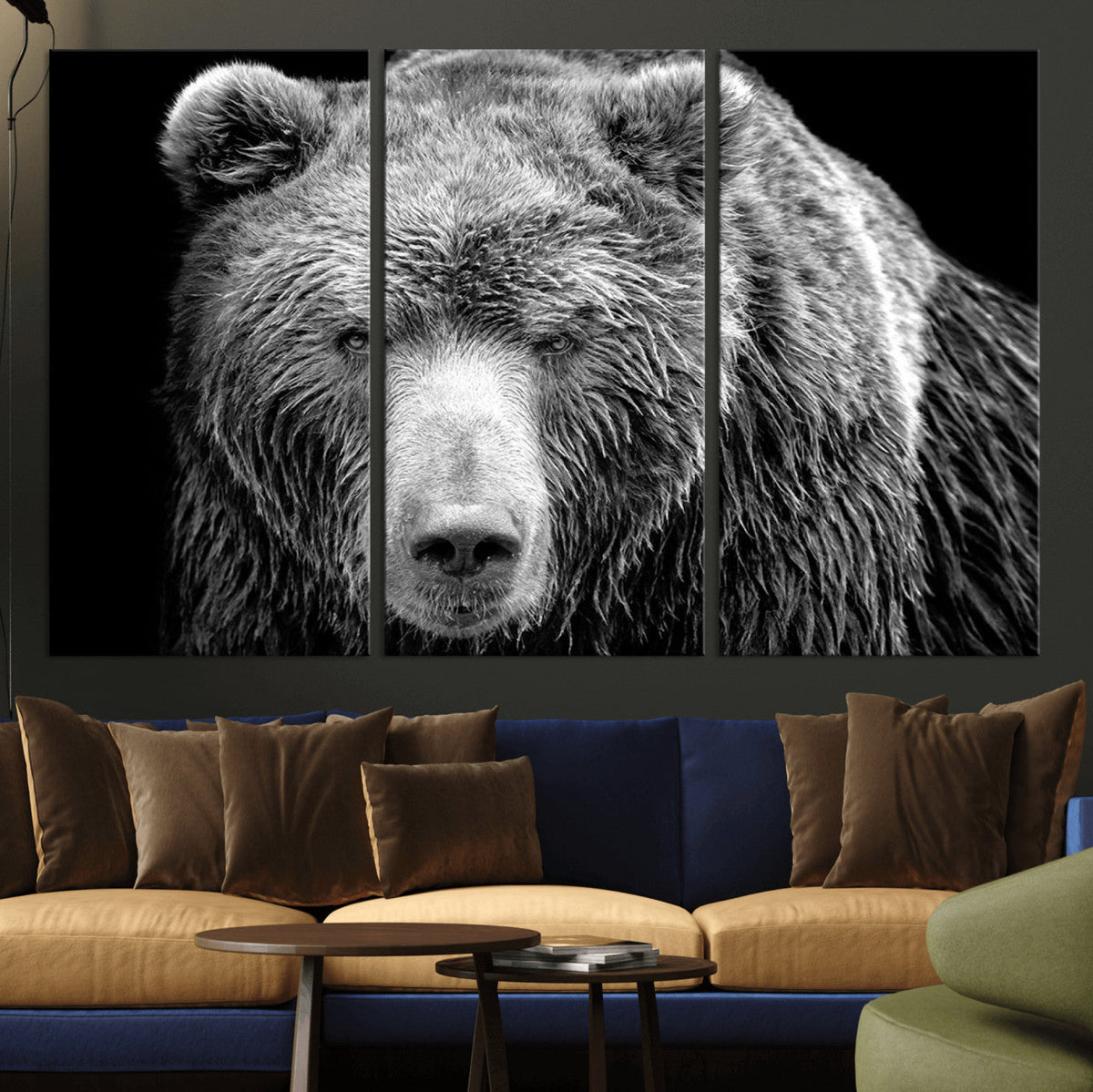 399 Grizzly Bear Canvas Print, Ready to Hang Wall Art