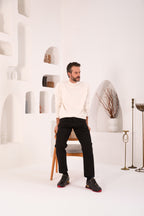 The Marseille Black Leather Men Sneaker