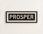 Framed Prosper Bus Scroll Sign