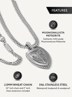 Meteorite Shield Pendant Necklace