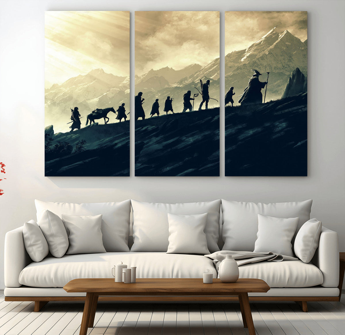 Fellowship Journey Wall Art | Fantasy Adventure Canvas Print