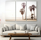 Coastal Light Wall Art Canvas Print, Framed Relaxing Shoreline Art, Minimalist Ocean Tropical Decor