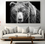 399 Grizzly Bear Canvas Print, Ready to Hang Wall Art