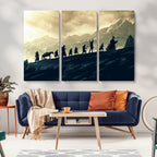 Fellowship Journey Wall Art | Fantasy Adventure Canvas Print