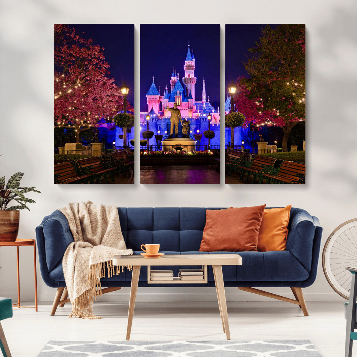 Disney Castle Wall Art | Framed Magic Kingdom Canvas