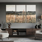 Rustic Field Landscape Wall Art Print, Giclee Canvas Wall Art