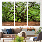 Majestic Oak Tree Wall Art Canvas Print | Ancient Branches