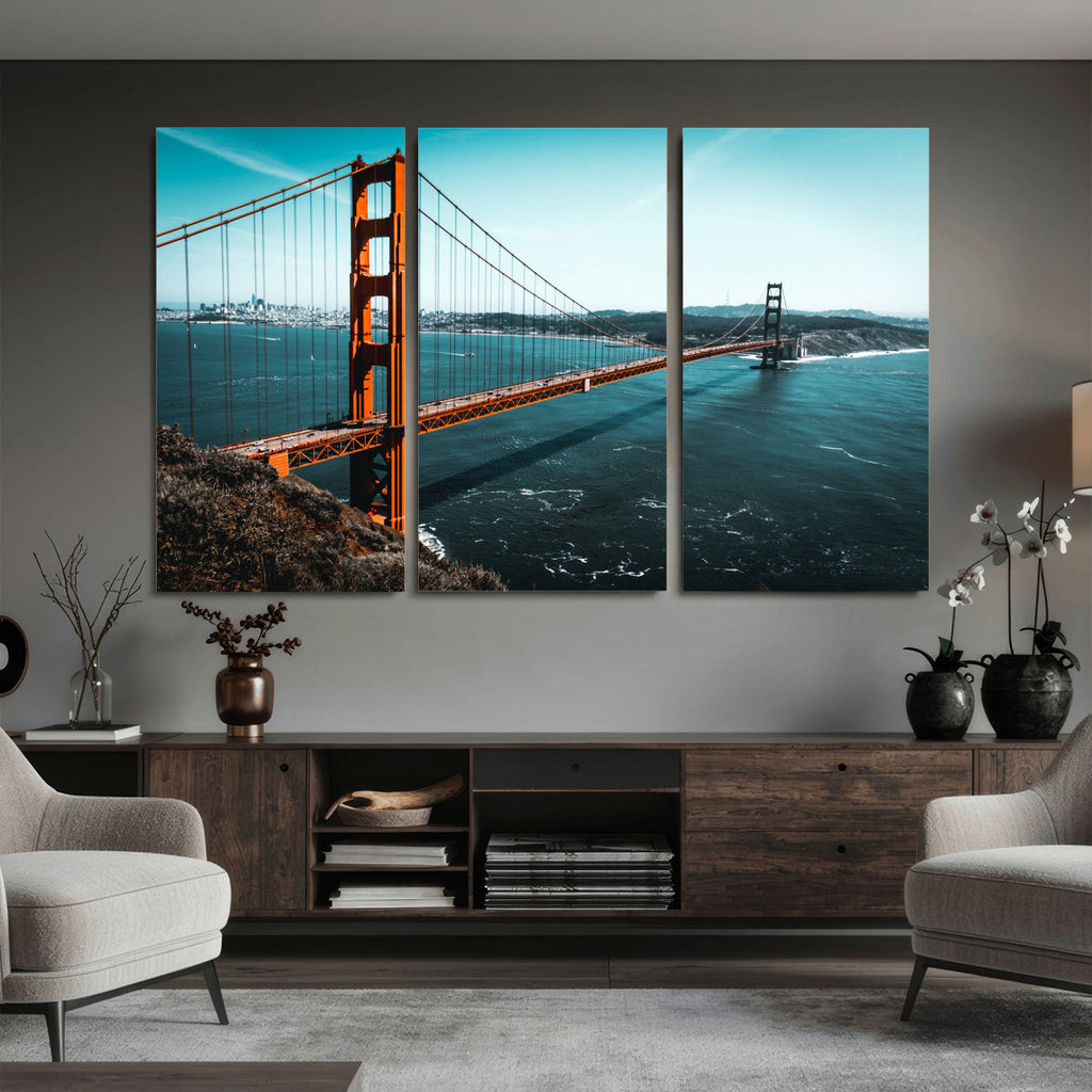 Golden Gate Bridge Wall Art Canvas Print | San Francisco Landmark Photography