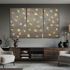 Abstract Birds Wall Art Canvas Print