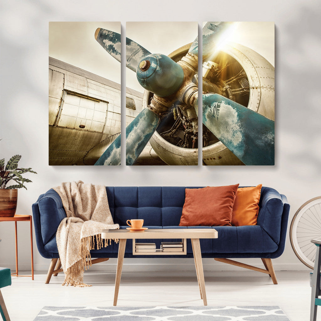 Vintage Airplane Canvas Print