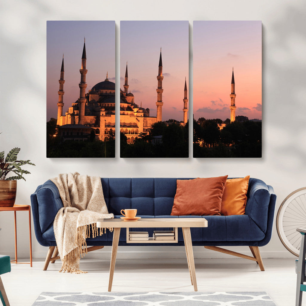Wall Art Turkey Istanbul Skyline Canvas Print