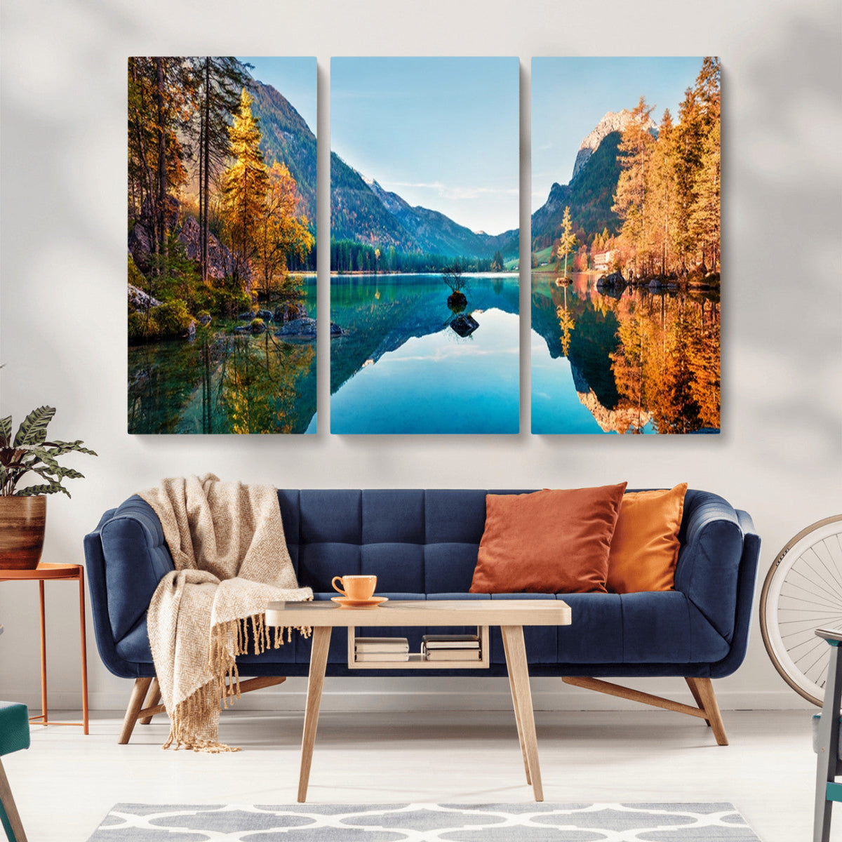 Fantastic Autumn Panorama Wall Art Canvas Print