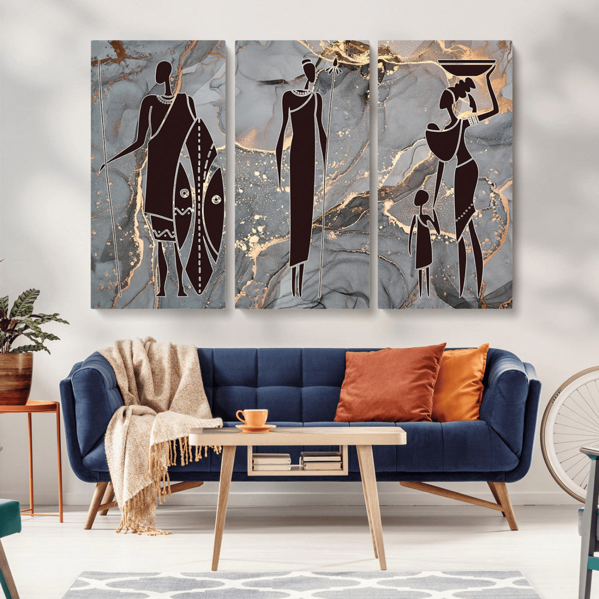 African American Wall Art | Elegant African Women Canvas Print