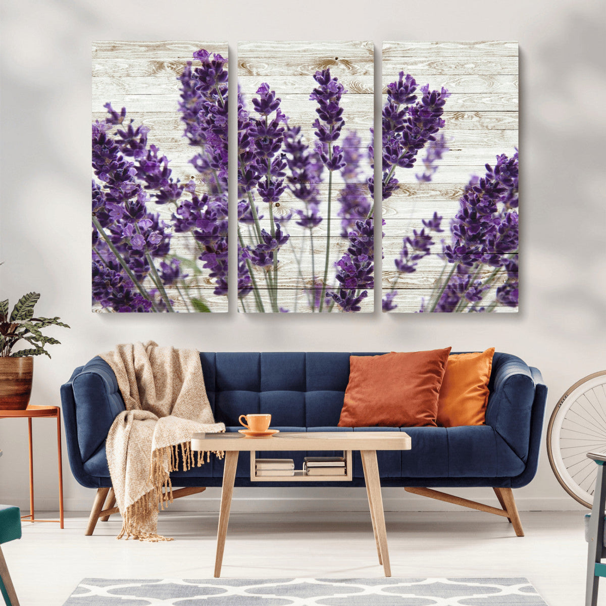 Lavender Herb Wall Art Canvas Print