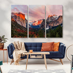 Yosemite Half Dome Wall Art Canvas Print El Capitan
