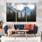 Half Dome Yosemite California Wall Art Canvas Print El Capitan