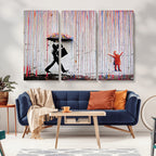 Banksy Wall Art Canvas Print | Framed Graffiti Street Art Picture