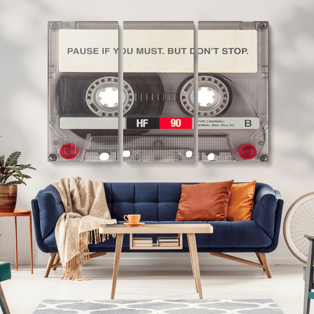 Music Cassette Iconic Wall Art Canvas Print