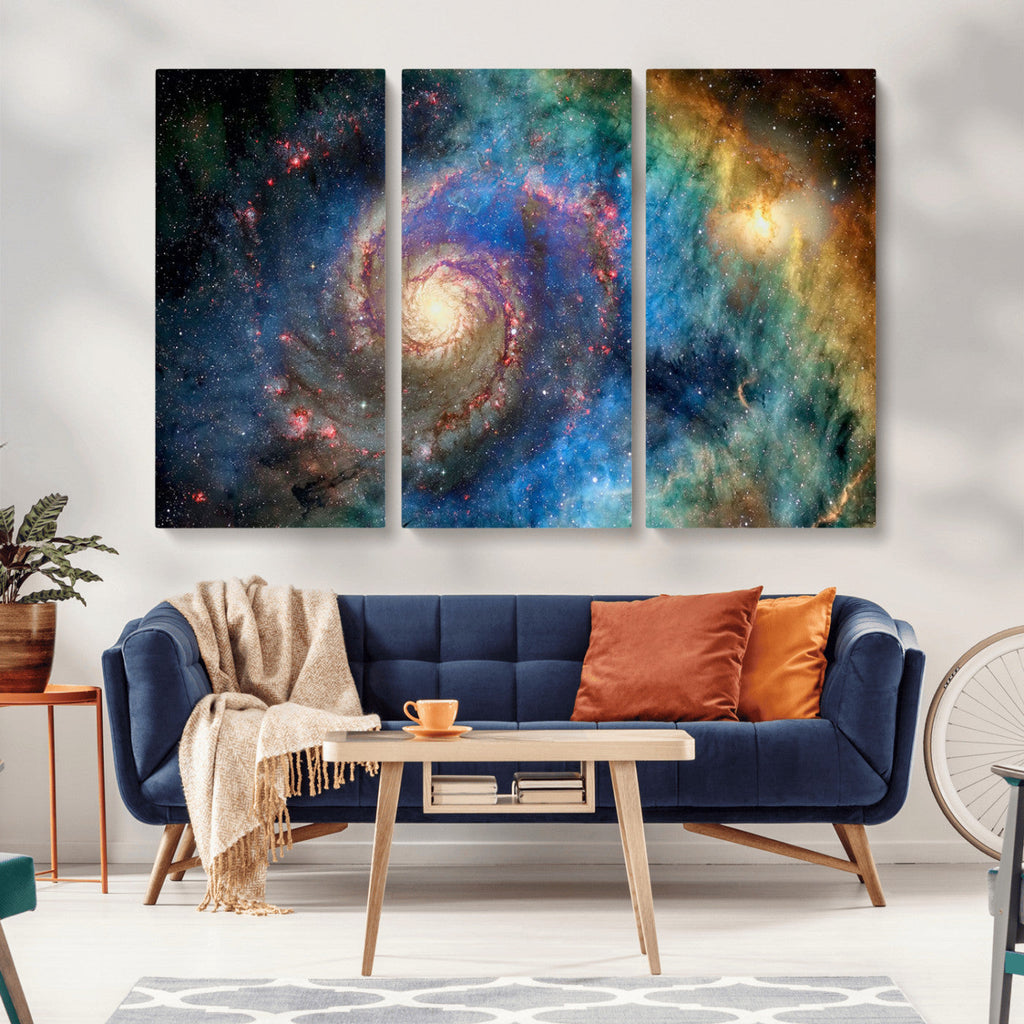 Spiral Galaxy Wall Art Canvas Print