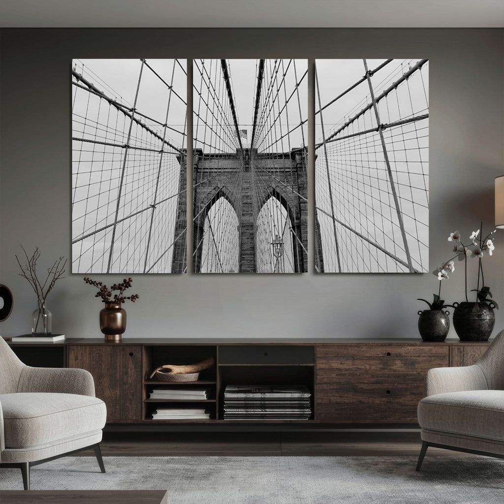 Large Brooklyn Bridge Wall Art Canvas Print