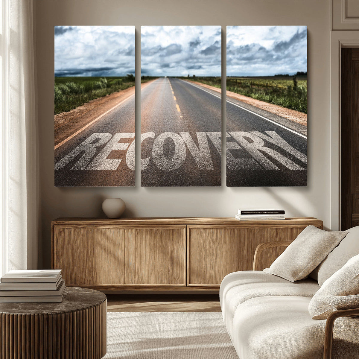Recovery Road Wall Art Canvas Print