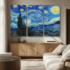 Vincent Van Gogh The Starry Night Abstract Wall Art Canvas Print