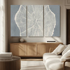 Abstract Tree Ring Wall Art Canvas Print, Framed and Ready to Hang