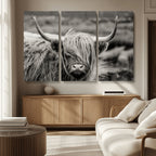 Cow Focus Canvas Wall Art Print
