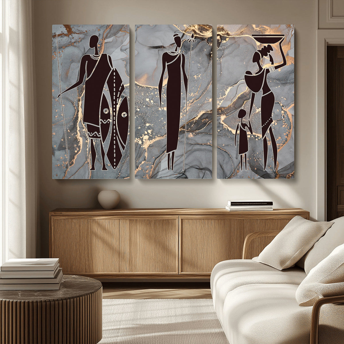 African American Wall Art | Elegant African Women Canvas Print