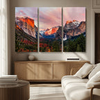 Yosemite Half Dome Wall Art Canvas Print El Capitan
