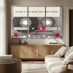 Music Cassette Iconic Wall Art Canvas Print