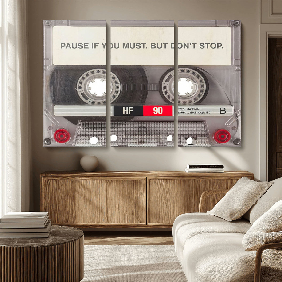 Music Cassette Iconic Wall Art Canvas Print