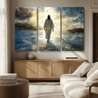 Jesus Walking on Water Wall Art | Canvas Print | Ready to Hang