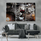 Red Wine and Glass Canvas Print