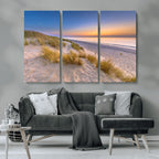 Sunrise On The Beach Wall Art Canvas Print
