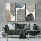 Canvas Print Wall Art Abstract Art Boho, Framed Boho Decor