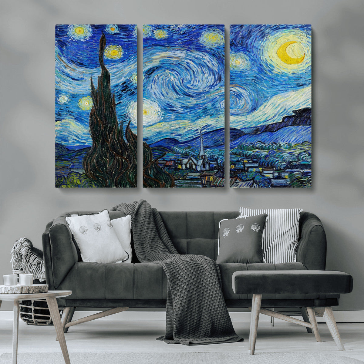 Vincent Van Gogh The Starry Night Abstract Wall Art Canvas Print