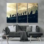 Fellowship Journey Wall Art | Fantasy Adventure Canvas Print