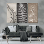 Minimalist Botanical Wall Art Canvas Print, Framed and Ready to Hang