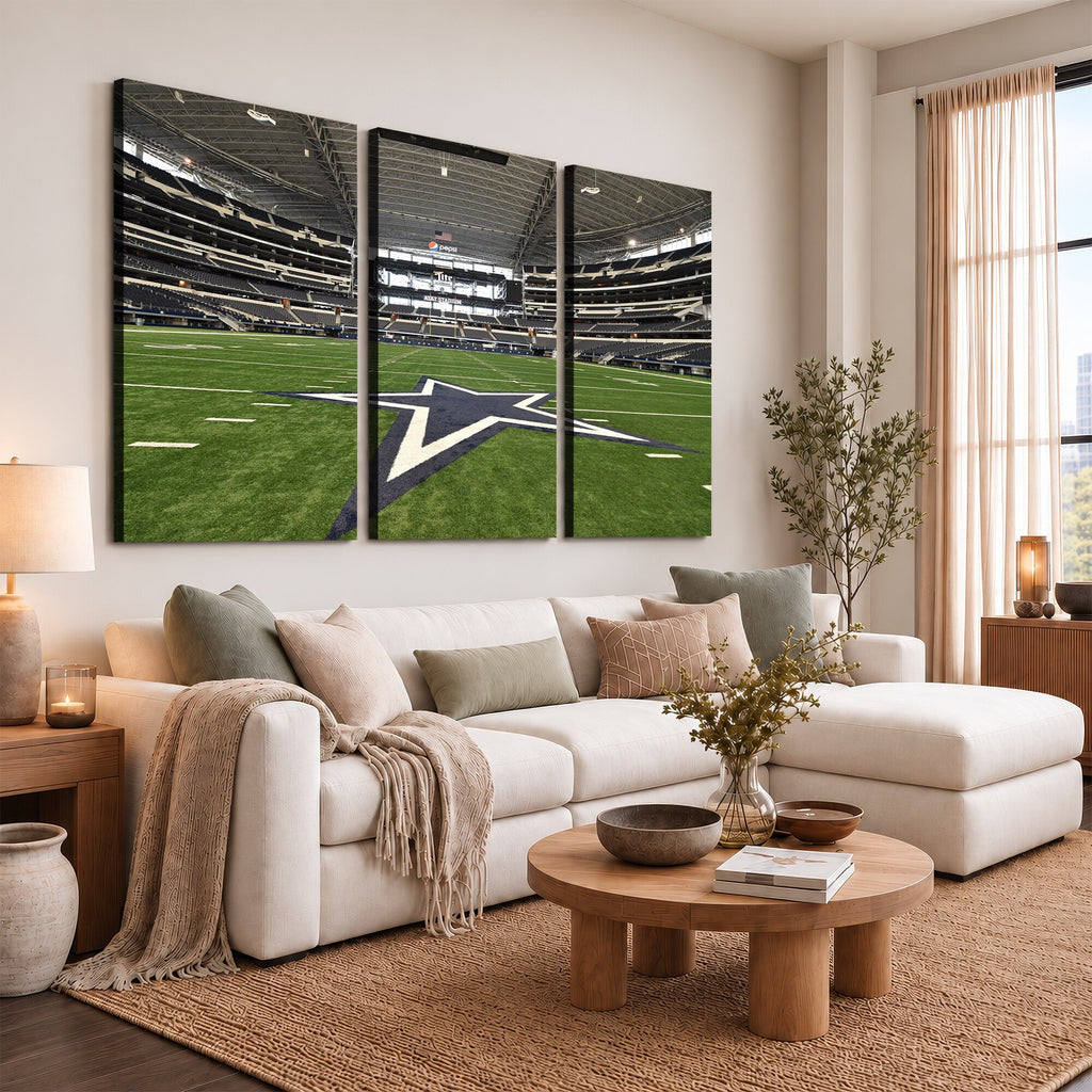 Dallas Cowboys Football Team Print - Arlington AT&T Stadium