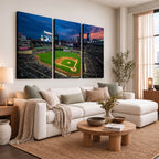 Target Field Wall Art Canvas Print, Baseball Stadium Scene