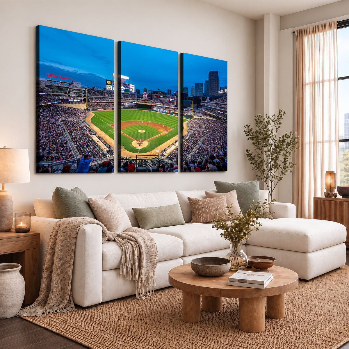 Target Field Stadium Wall Art Canvas Print, Minnesota Twins
