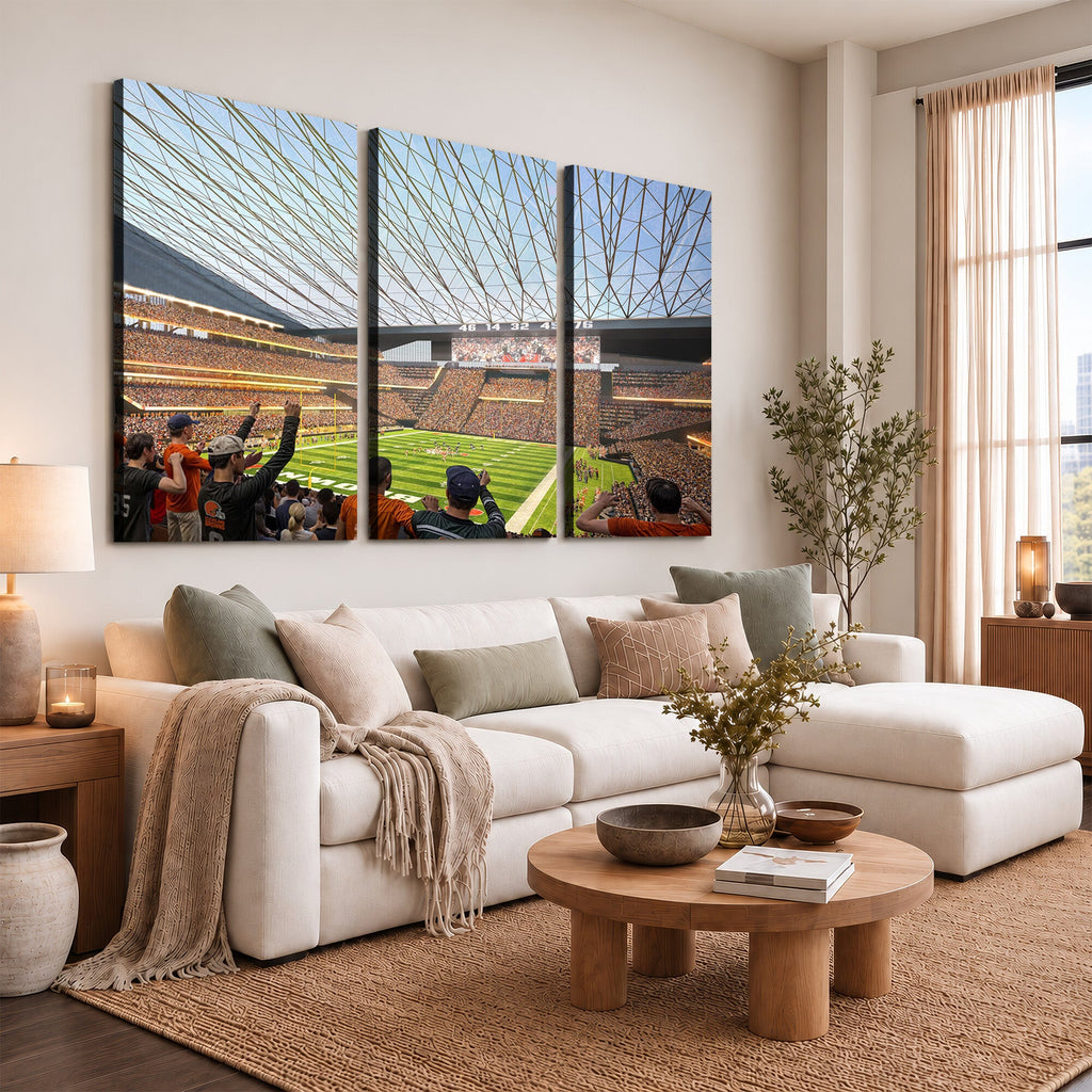 Cleveland Browns Stadium Wall Art Canvas Print
