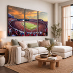 Dooley Stadium Wall Art, Sports Arena Canvas Print, Dooley Field, Framed and Ready to Hang