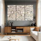 Abstract Bison Wall Art Canvas Print, Abstract Animal Art for Cabin Decor