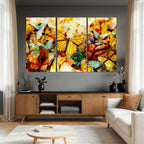 Butterfly Wall Art Canvas Print | Colorful Abstract Nature Artwork