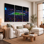 Ole Miss Rebels Vaught Hemingway Stadium Wall Art Canvas Print